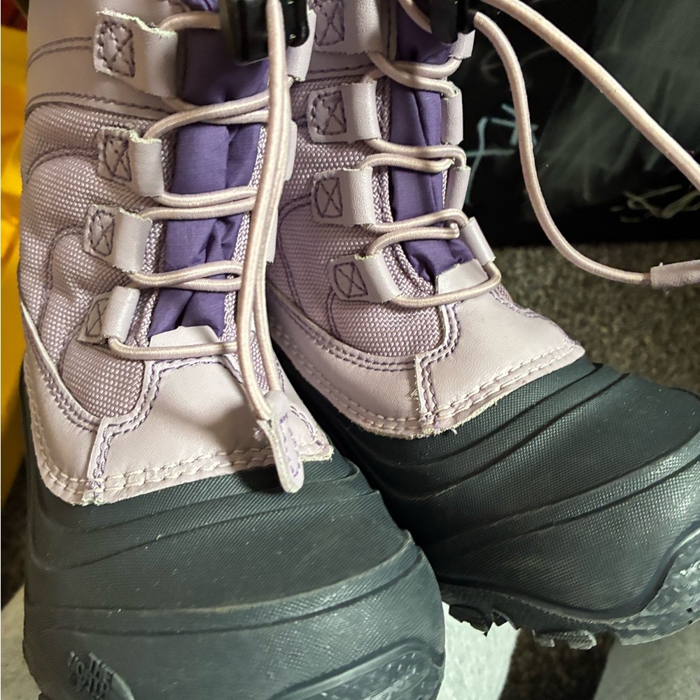 Purple and Black Winter Boots